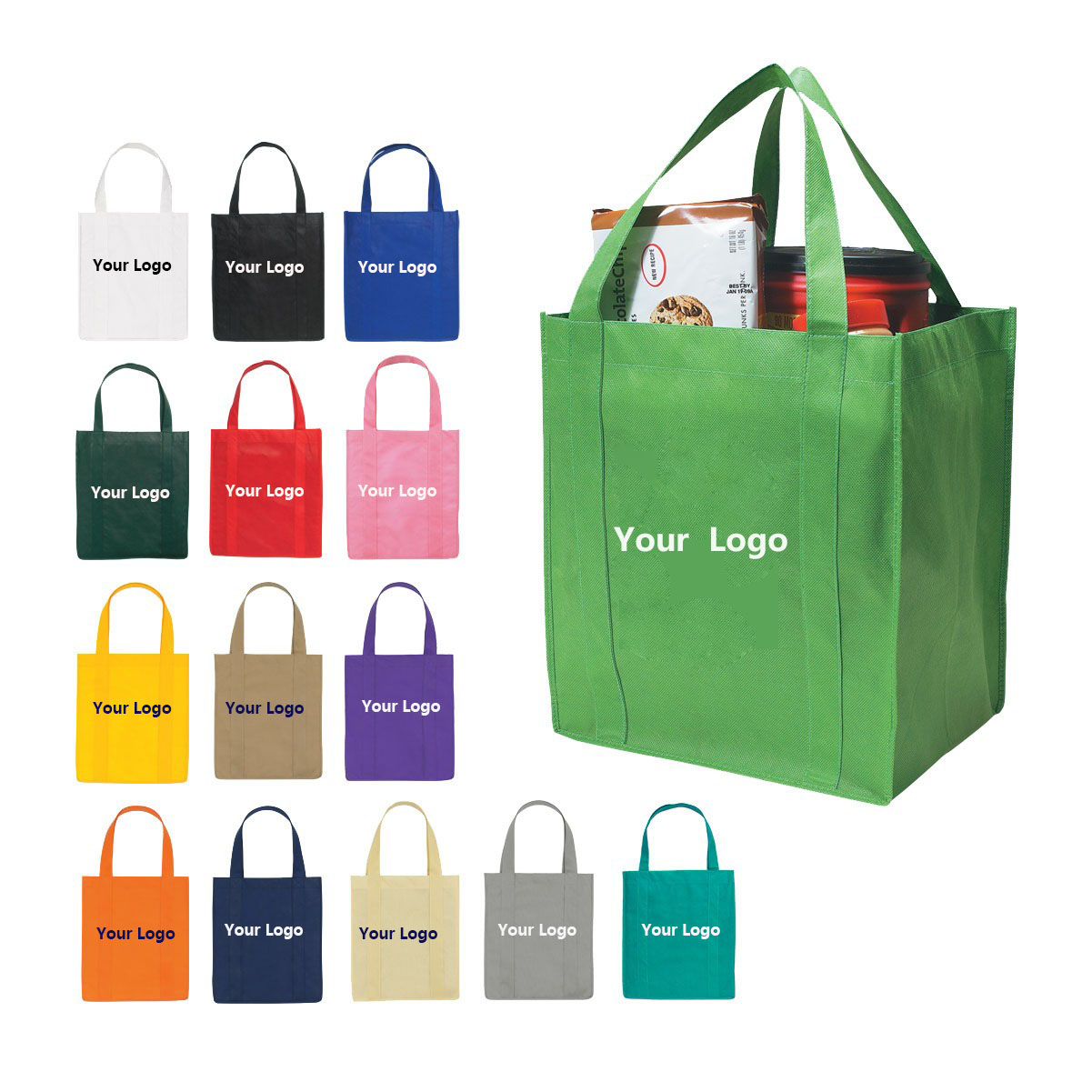 Non-Woven Shopping Tote Bag With Handles