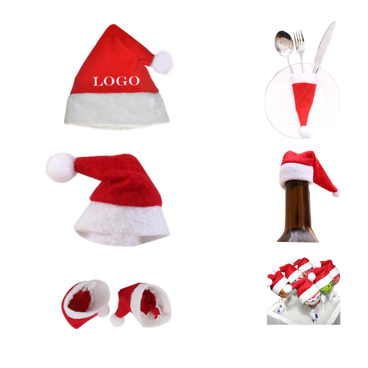 Xmas Christmas Decoration Wine Hat