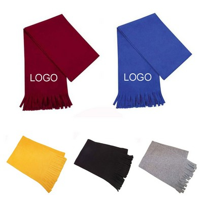 Winter Fleece Tassels Scarf