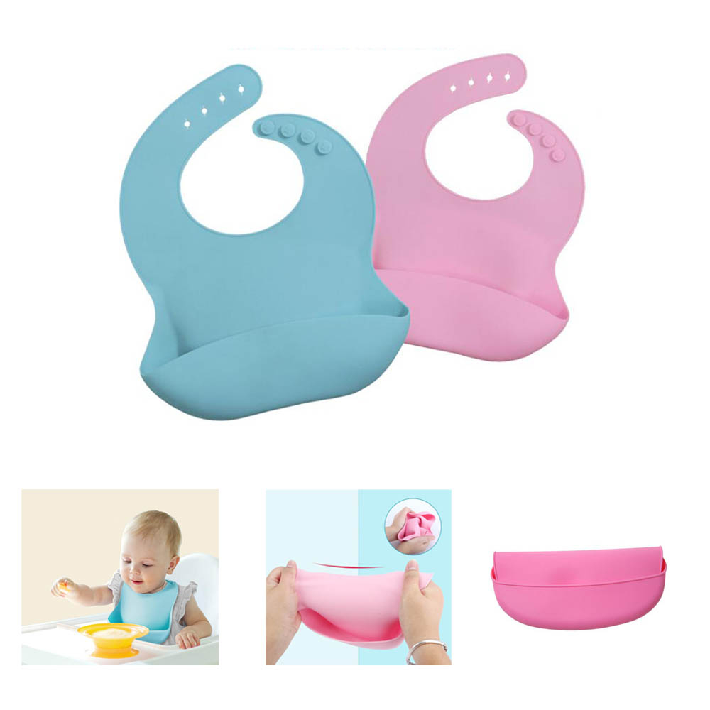 Waterproof Soft Silicone Baby Bibs