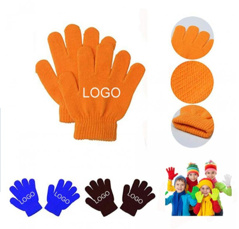 Acrylic Knitted Gloves For Children