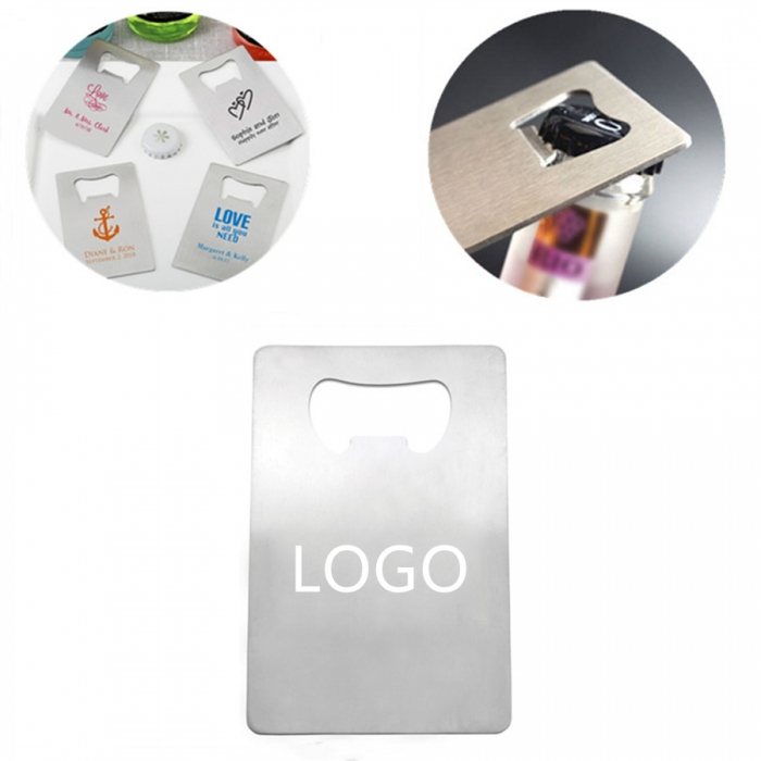 Rectangular Stainless Steel Bottle Opener
