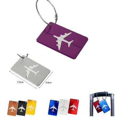 Aluminum Alloy Air Plane Luggage Tag