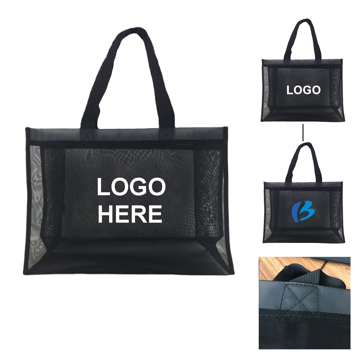 Large Beach Bag Mesh Tote
