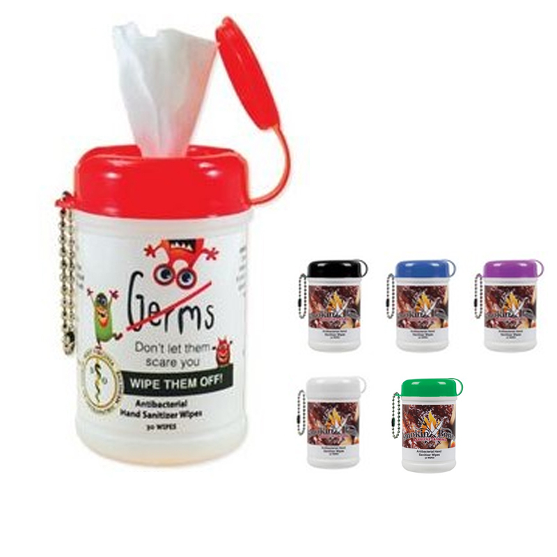 Mini Wet Wipe Canister Key Chain