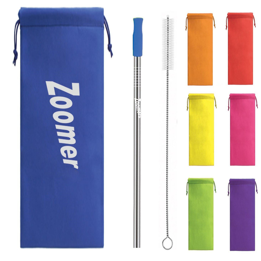 Colorful Straw Kit In Pouch