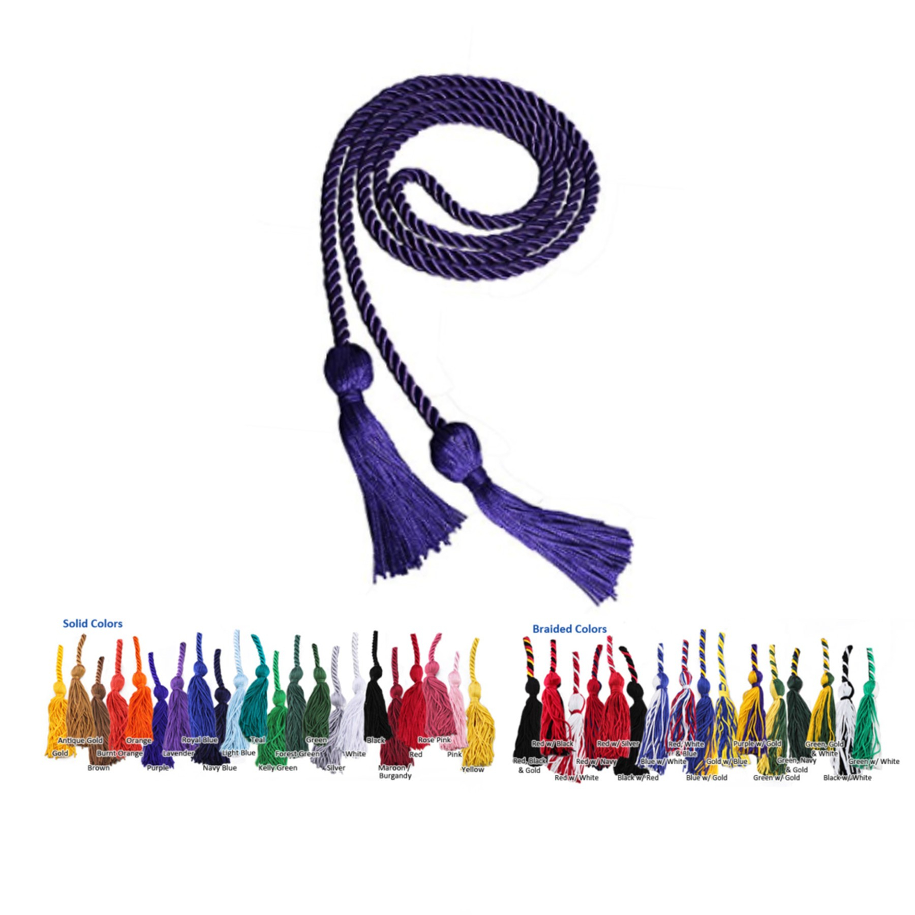 Custom Graduation Honor Cords